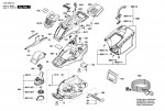 Bosch 3 600 HB9 173 UniversalRotak 580 Lawnmower Spare Parts